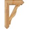 Ekena Millwork Funston Arts and Crafts Rough Sawn Bracket w/ Offset Brace, Western Red Cedar, 8"W x 26"D x 38"H BKT0806X26X38FST03RWR - alternate 2